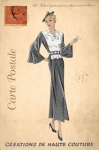 Vintage Postcard Fashion Woman