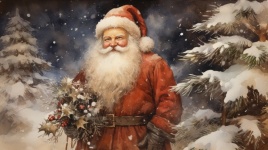 Vintage Santa Claus Art