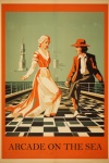 Vintage Woman Travel Poster