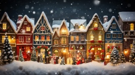 Winter Christmas Village