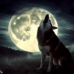 Wolf Howling At Moon