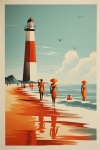 Women At The Sea Poster
