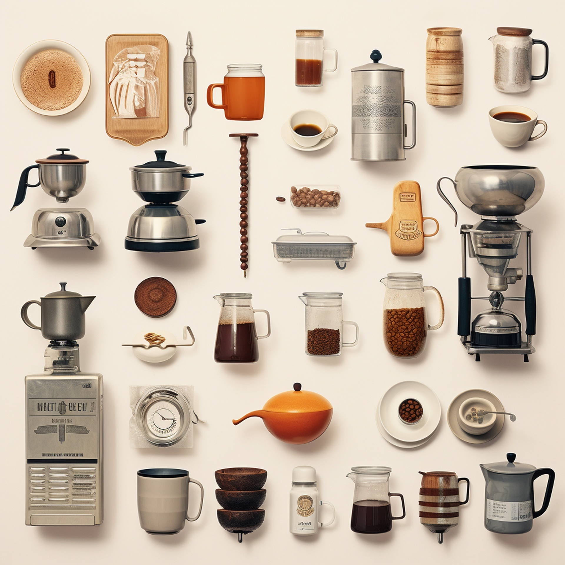 Coffee Items Digital Art