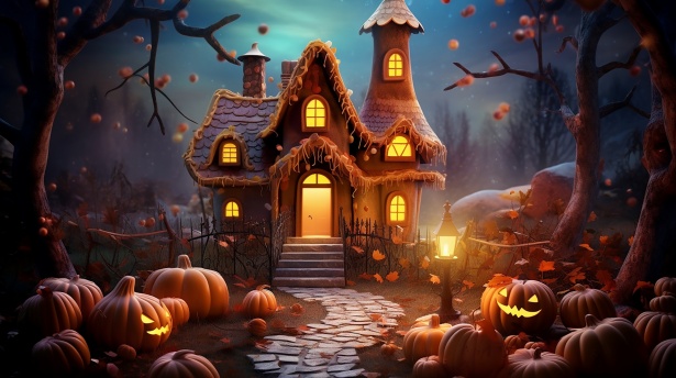 Halloween Gingerbread House Free Stock Photo - Public Domain Pictures