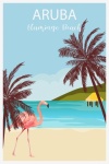 Aruba Tropical Travel Poster