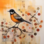 Autumn Tree Bird Calendar Art