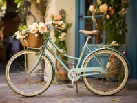 Bicycle With Flowers Calendar Art