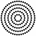 Black Circle Spiral Patterns