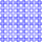 Blue On White Square Pattern