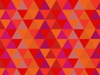 Bold Red Colour Triangle Design