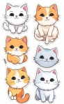 Cats And Kittens Stickers