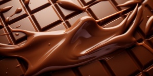 Chocolate Bar And Melted Chocolate