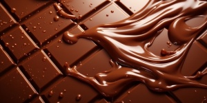 Chocolate Bar And Melted Chocolate