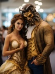 Couple Dressed In Costume