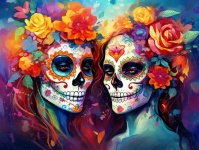 Day Of The Dead Couple