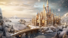 Fairy Tale Castle In Winter