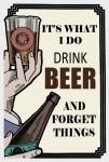 Glass Beer Vintage Poster
