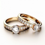 Gold And Diamond Rings