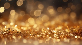Gold Bokeh Sparkle Background