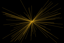 Gold Starburst Light Explosion