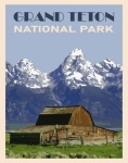 Grand Teton Wyoming Travel Poster