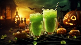 Green Halloween Drink