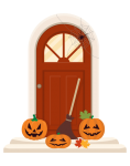 Halloween Door Jack-O-Lanterns