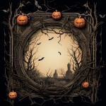 Halloween Frame Illustration