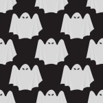 Halloween Ghost Background Pattern