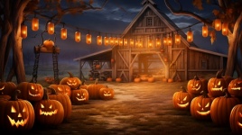 Halloween Wooden Barn