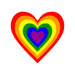 Heart Clipart Rainbow Colors