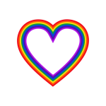 Heart Rainbow Colors Clipart