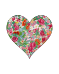 Heart Vintage Floral Pattern