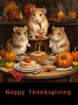 Thanksgiving Hamster Illustration