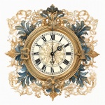 Vintage Ornate Wall Clock