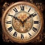 Vintage Ornate Wall Clock