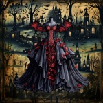 Female Vampire Gothic Gown