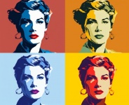 Warhol pop art background. Cool backgrounds. I did beautifully