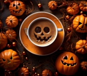Creepy Jack-o-lantern Coffee