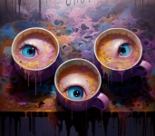 Creepy Halloween Coffee Eyeballs