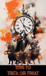 Halloween Grunge Clock Poster