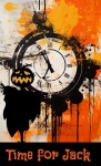 Halloween Grunge Clock Poster