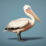 Standing Pelican Illustration