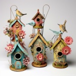 Whimsical Wood Birdhouse