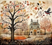 Autumn Calendar Art
