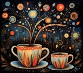 Whimsical Tea Calendar Art