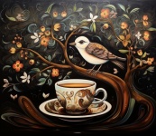 Whimsical Coffee Calendar Art