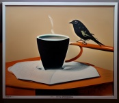 Minimalist Abstract Bird And Cup