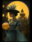 Vintage Halloween Woman