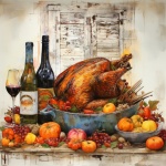Thanksgiving Roasted Turkey Art